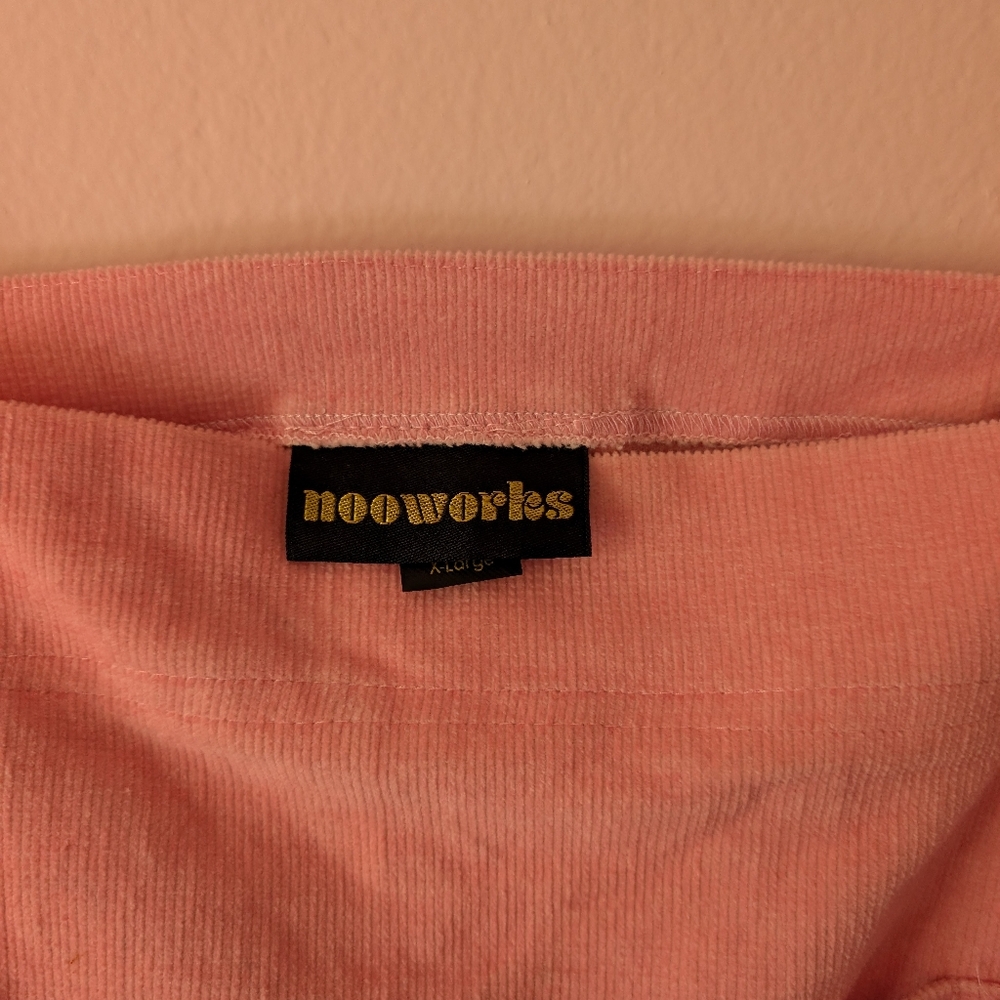 Nooworks Pink Corduroy Overalls Size XL - Picture 6 of 12